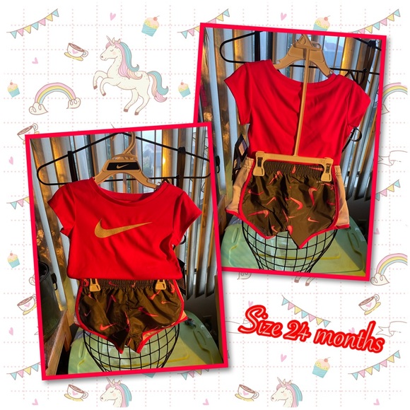 Nike Infant Girl’s Dri-Fit T-Shirt & Shorts Set (2-pieces) - Picture 8 of 8